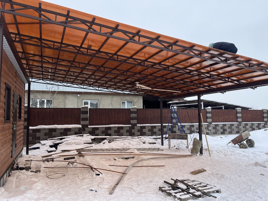 Усиление , Навес, Склад , Сварка