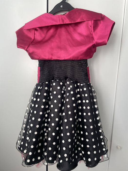 Продам детское платье с болеро в горошек