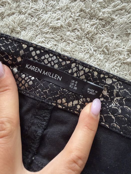 KAREN MILLEN skinny панталон със змийски принт | EU 36