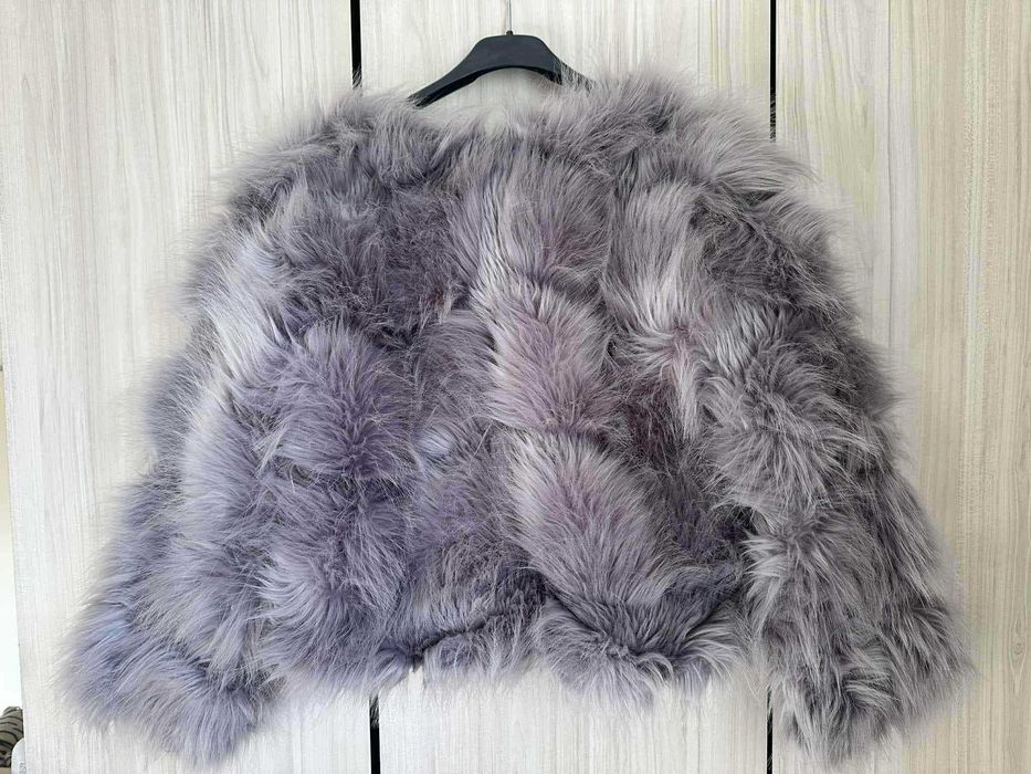 Дамско палто с косъм