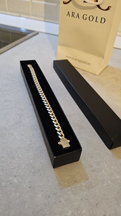 Brățară de aur 14k Cuban link