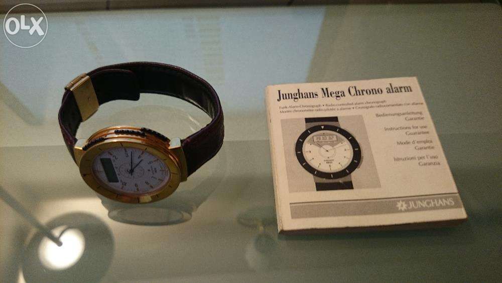 Vind ceas original deosebit Junghans Mega Chrono Alarm aproape nou