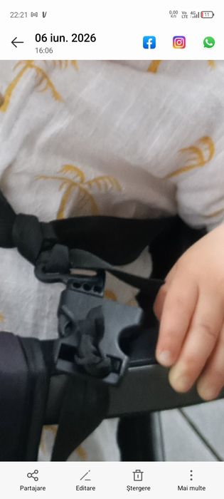 Tricicleta Byox Space cu poziție de somn și scaun rotativ 360.