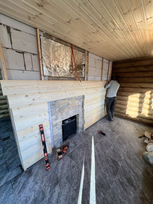 Отделка бань домов