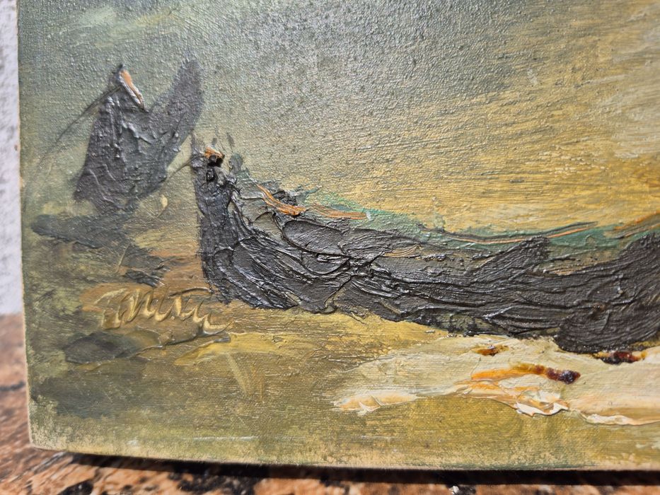 Vând tablou pictat manual pinza de pictorul Tomescu in 1987,Constanța