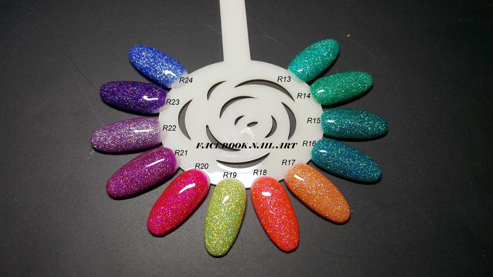 10мл / 7мл ROSALIND RAINBOW / гел лак брокат