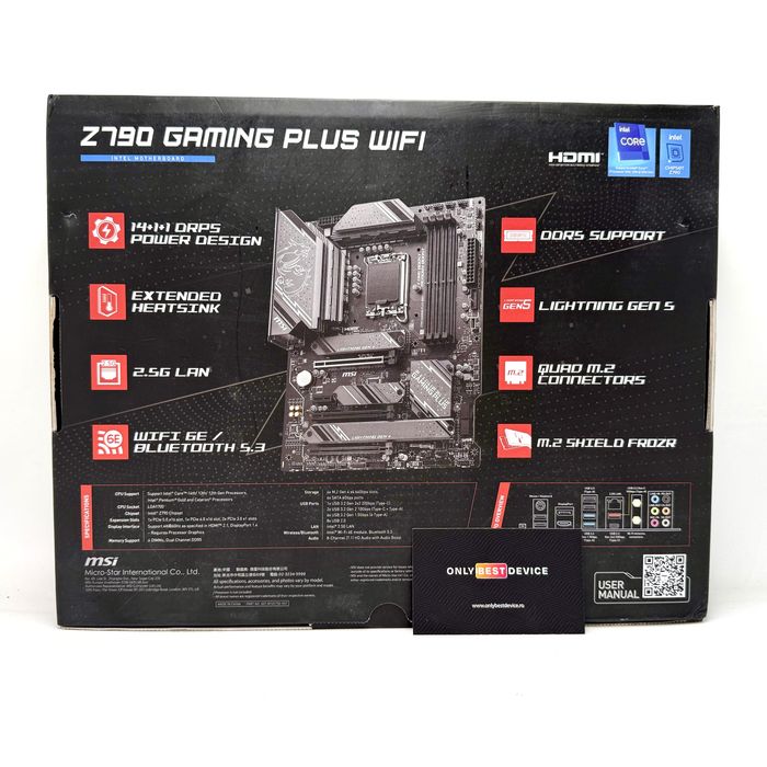 Placa de baza MSI Z790 Gaming Plus WiFi DDR5 LGA 1700