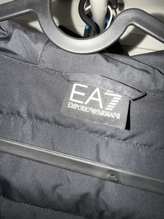 EA7 Emporio Armani Пухено яке Тъмносин Relugar Fit