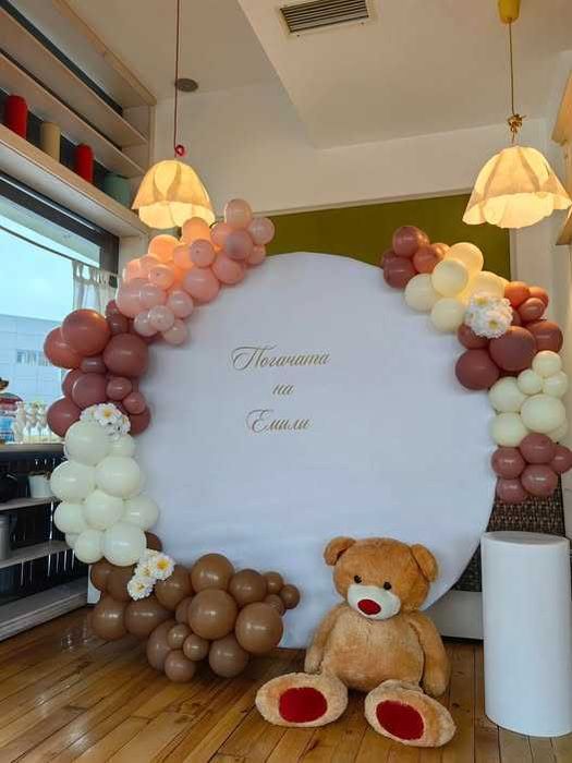 Украса за погача, кръщение, детски рожден ден, посрещане на бебе