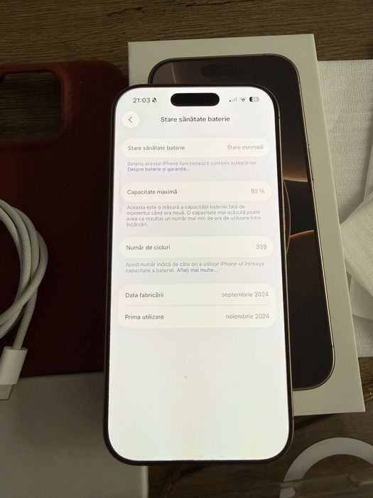 iPhone 16 Pro 256gb full box eSim