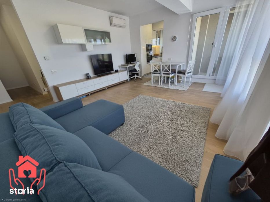 PIPERA PLAZA (Catted Residence Pipera)-2 camere, complet mobilat, parc