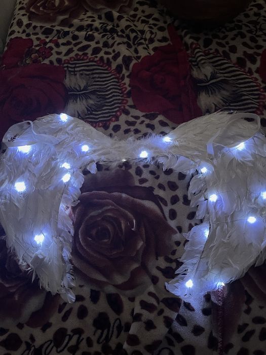 Крылья ангела с герляндой