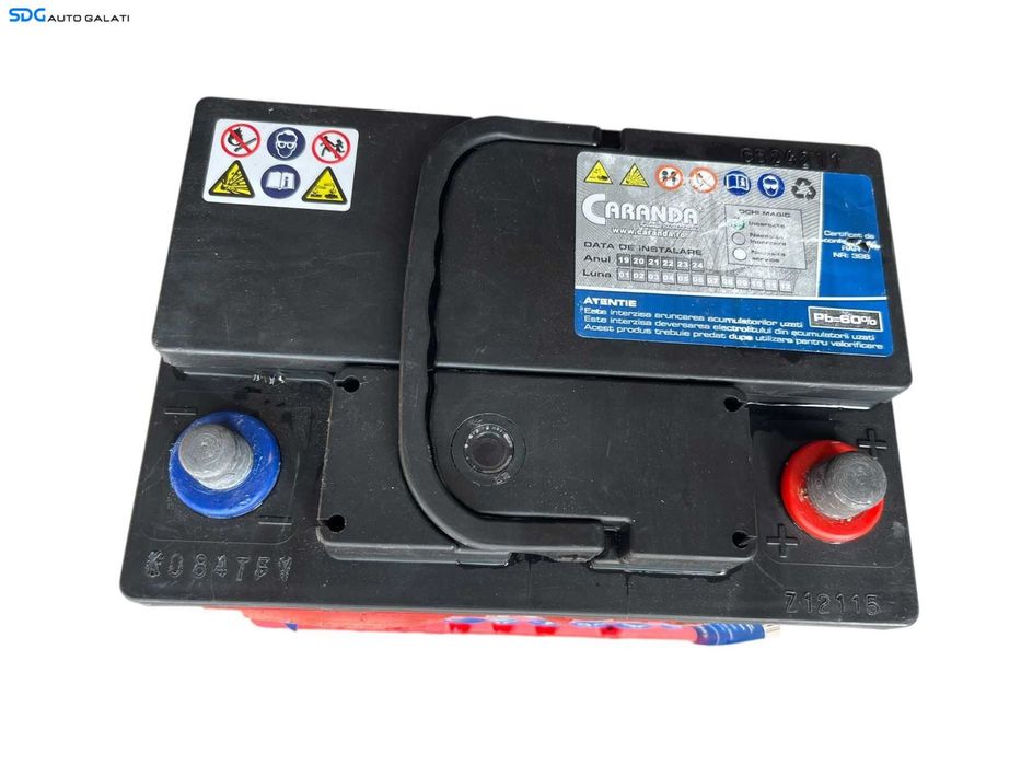 Baterie Acumulator Auto 62AH 600A Caranda Suprema Volkswagen Audi Seat Skoda Ford Opel Toyota BMW Mercedes Renault Peugeot Dacia [B4494]