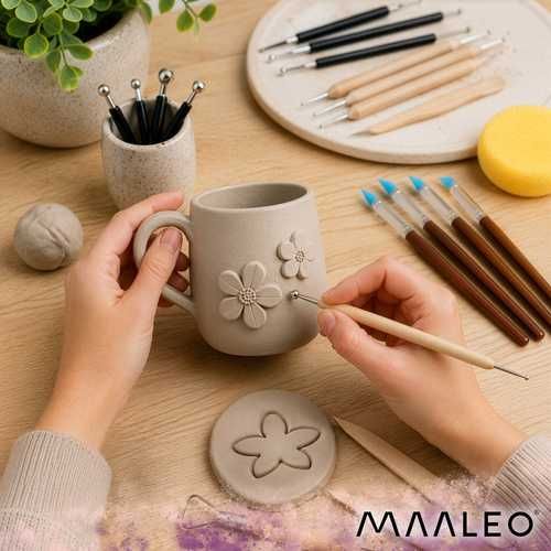 Глина за моделиране / Комплект за моделиране с глина/Самосъхнеща глина