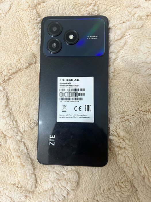 Продам новый телефон ZTE Blade A36