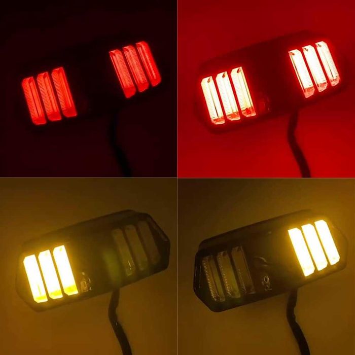LED Стоп диоден за мотоциклет с вградени мигачи.