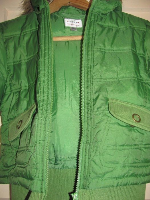 2 бр. зелени зимни якета на Next за 7-8 г