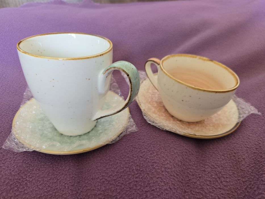 Set 2 cani : ceai +cafea, NOI