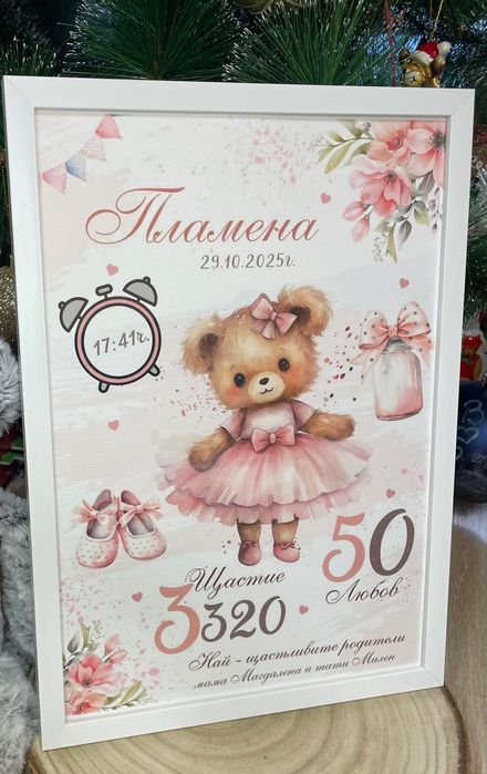 Персонализирана бебешка визитка