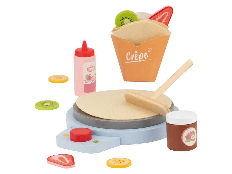 Дървени кухненски играчки за готвене Кафемашина Тостер Гофретник Чай