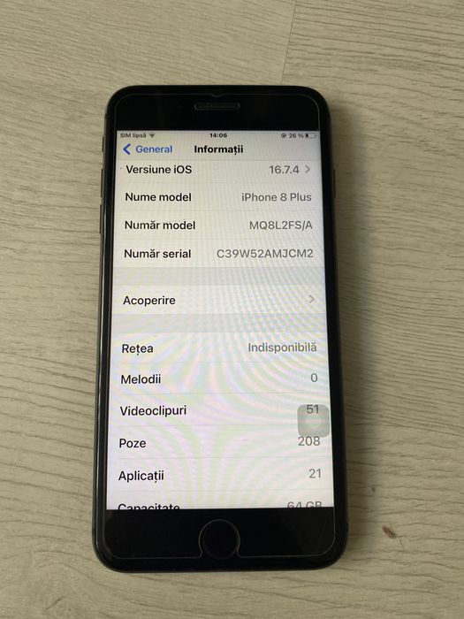 Iphone 8 plus ,64 Gb
