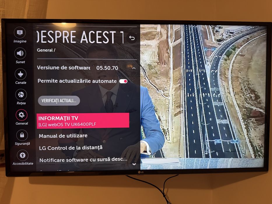 Vant smart tv 4k uhd lg 43uk6400plf