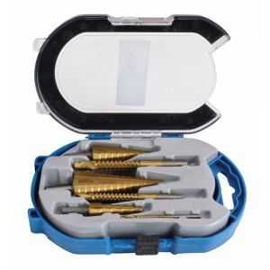 Свредла за ламарина стъпаловидни 4-30мм  к-т 6бр