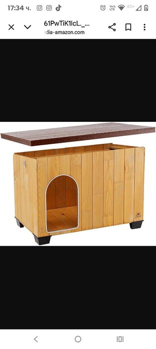 Ferplast Baita 80 Дървена колиба за кучета