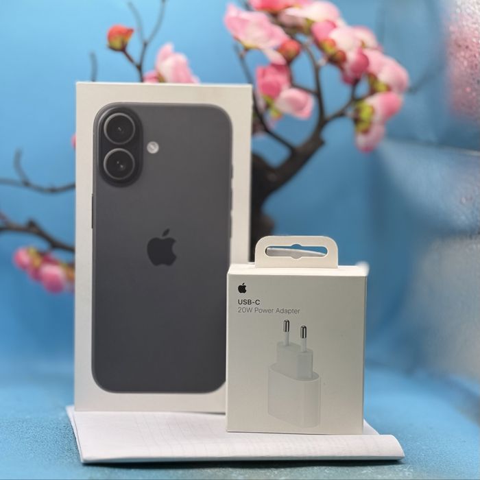 НОВ!!! Apple iPhone 17, 256GB, 5G, Black + подарък адаптер Apple