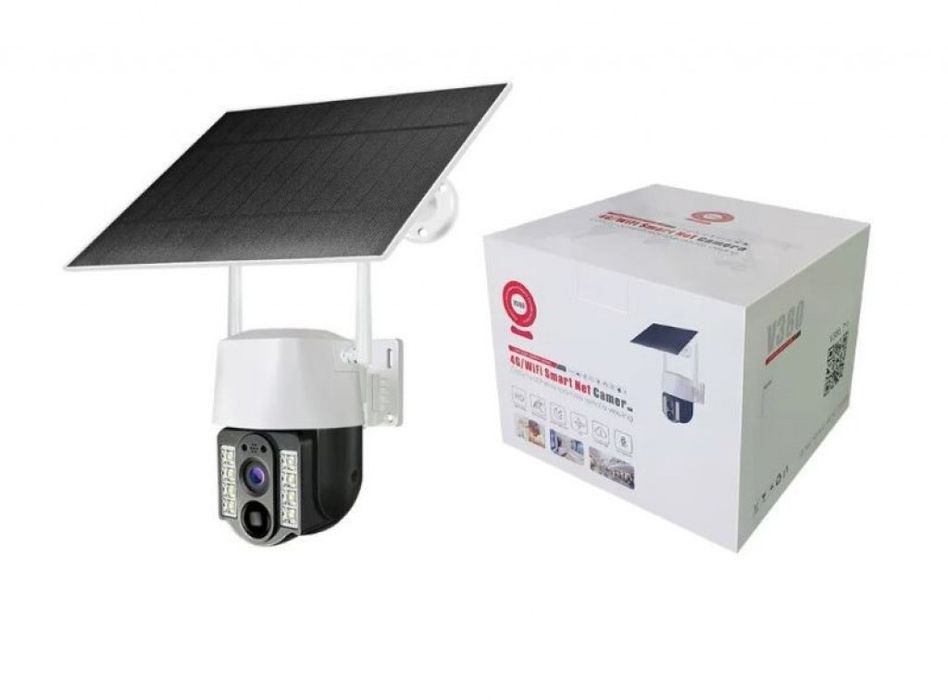 WiFi соларна камера 4G SIM карта, 8MP V380 VC3-4G