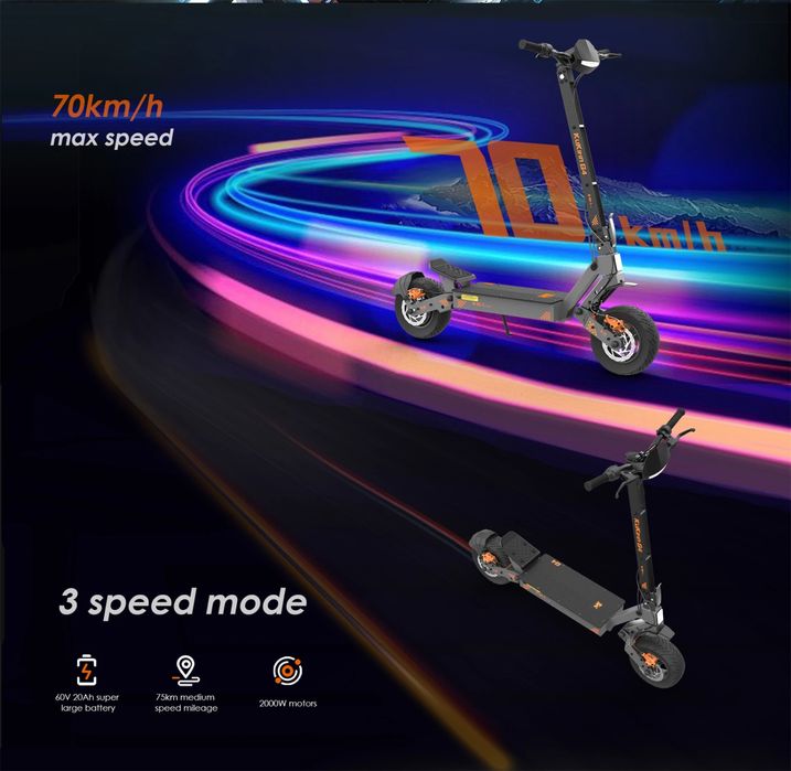 НАЛИЧНОСТ!!! Електрическа Тротинтка KuKirin G4 2026г 2000W 60V/20Ah