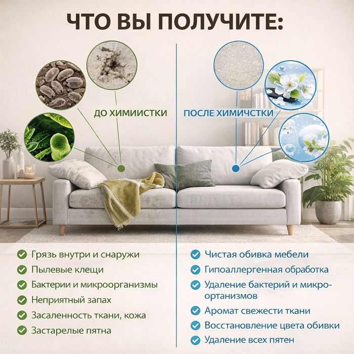 Химчистка мебели