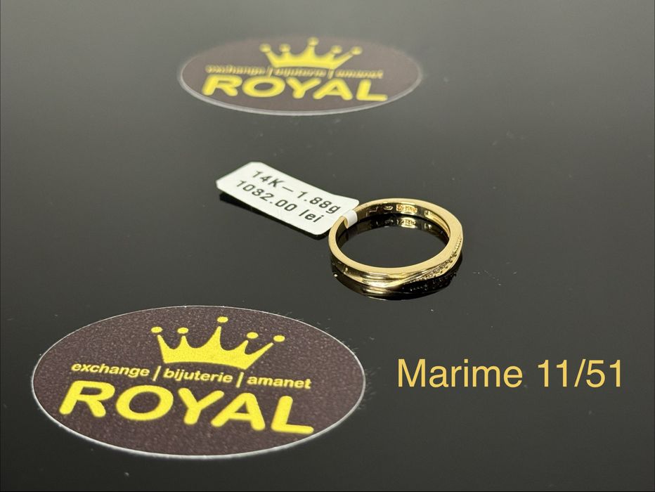 Bijuteria ROYAL : Inel AUR 14K NOU  / 1.88 GR