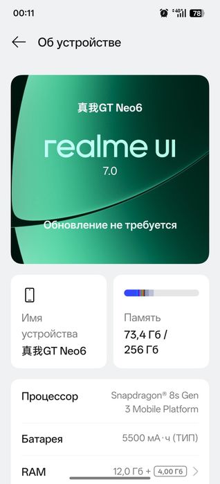 Realme Gt Neo 6 256гб