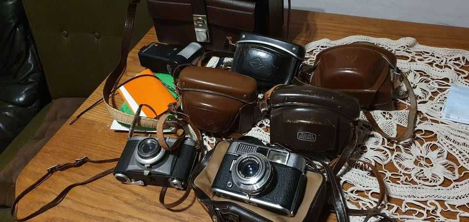 Colecție 6 Aparate Foto Vechi + Geanta