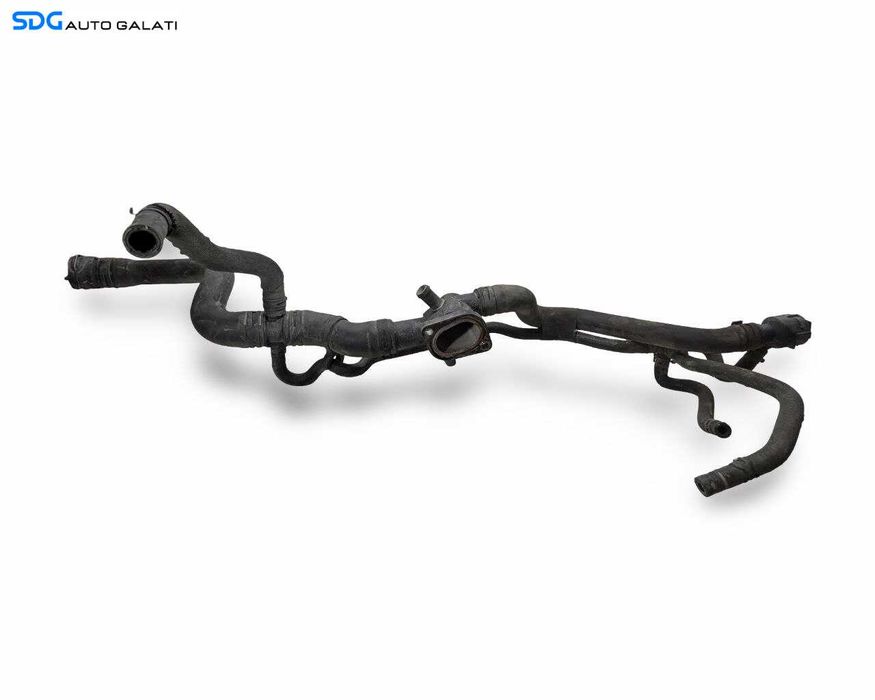 Ansamblu Furtun Furtunuri Conducta Conducte cu Flansa Lichid Racire Motor Volkswagen Golf 5 1.6 Benzina 2004 - 2008 Cod 06A121133AC [LR3097]
