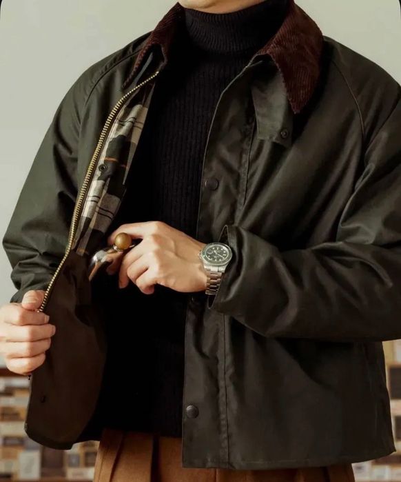 Вощенная куртка в английском стиле Barbour