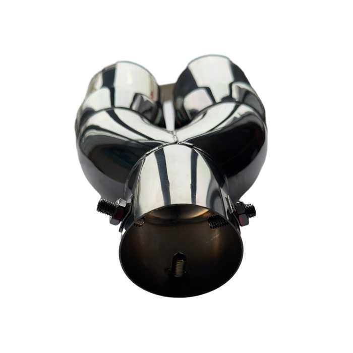 Накрайник ауспух PG111 двоен входа-60мм изхода-2х69мм