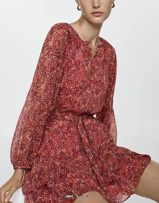 Rochie Mango print floral boho chic m