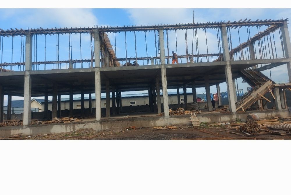 Заливка бетона .