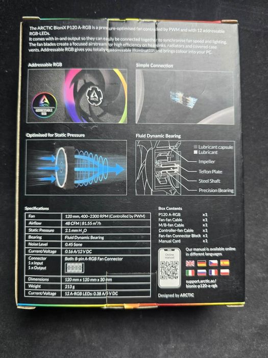 Вентилатор - ARCTIC BioniX P120 A-RGB