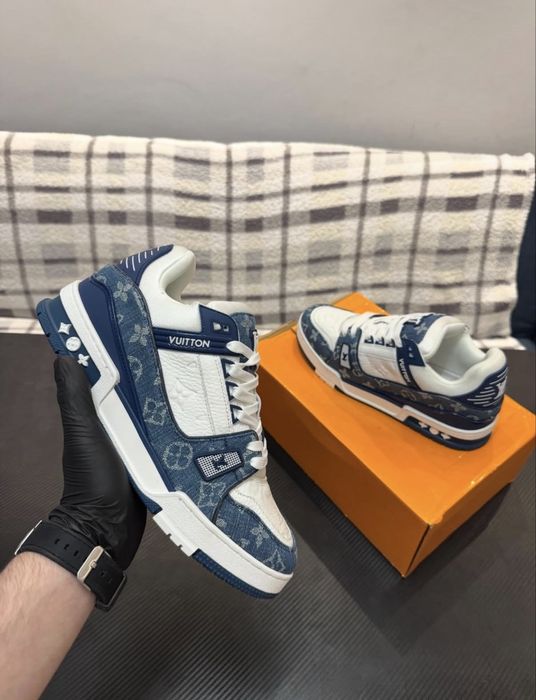 Adidasi “Louis Vuitton Trainer Blue” (Sigilat)