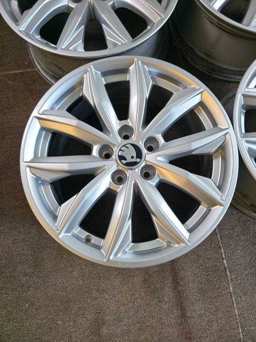 4 Jante Aliaj 5x112 17'' OE VW Golf Touran Tiguan Sharan Caddy T-ROC / Skoda Octavia Superb YETI Karoq Kodiaq 7J ET 34
