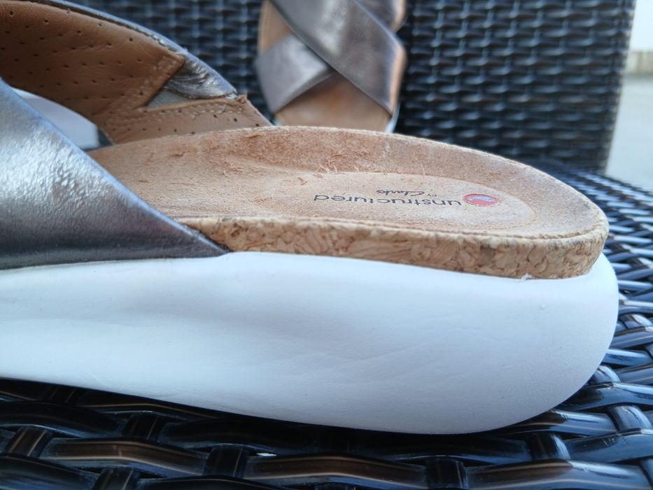 Дамски кожени чехли Clarks Un Structured (Un Bali Go) – Естествена кожа, Размер 39