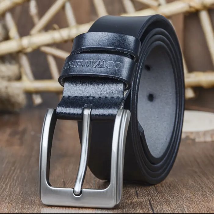 Мъжки, премиум кожен колан COWATHER*/Естест. телешка кожа -10%Промоция