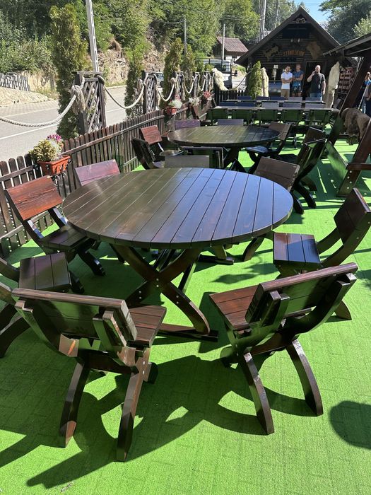 Masa rotunda scaun banca foisor, terasa, filigorie