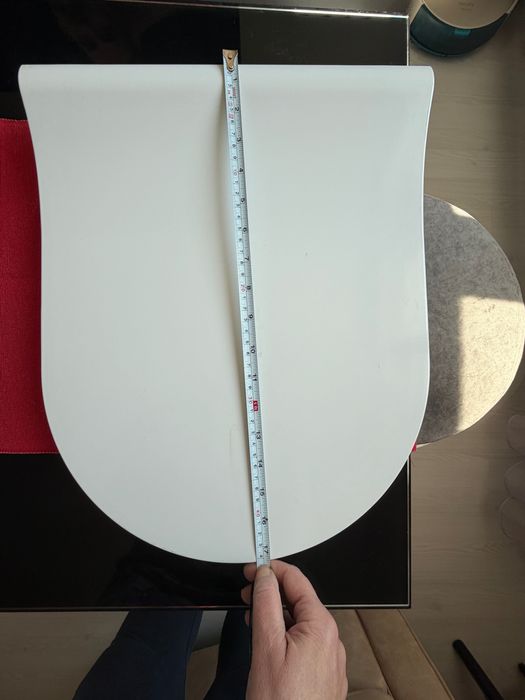 Capac WC oval cu buton Cersanit K98-0146 WC SLIM CITY, Duroplast, antibacterial