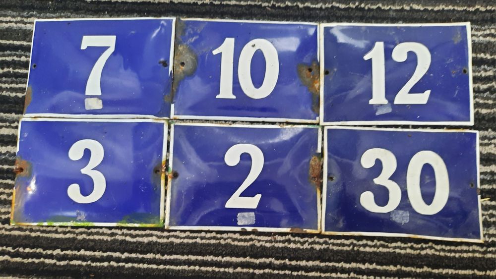 Емайлирани стари табелки