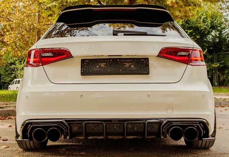 ауди а3 с3 8в дифузьор / audi a3 s3 8v добавка за задна броня