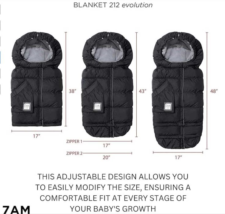 Зимен чувал за количка и столче за кола 7 A.M.